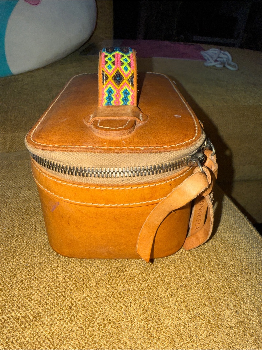 Consuela Diego Small Traincase with Colorful Handle - Picture 6 of 8